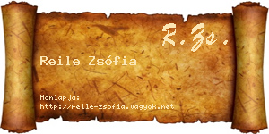 Reile Zsófia névjegykártya